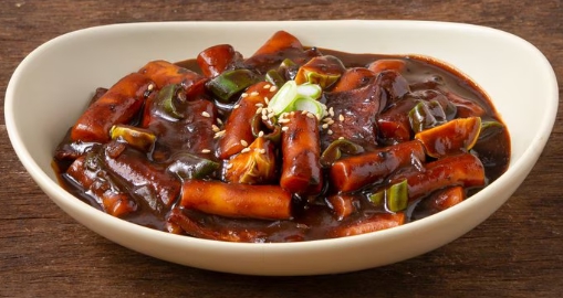 한국의 떡 종류 떡볶이-짜장 떡볶이