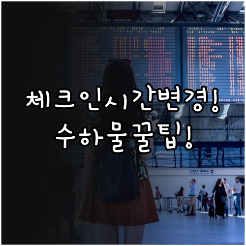 캐세이퍼시픽 온라인체크인 시간 변경 ..