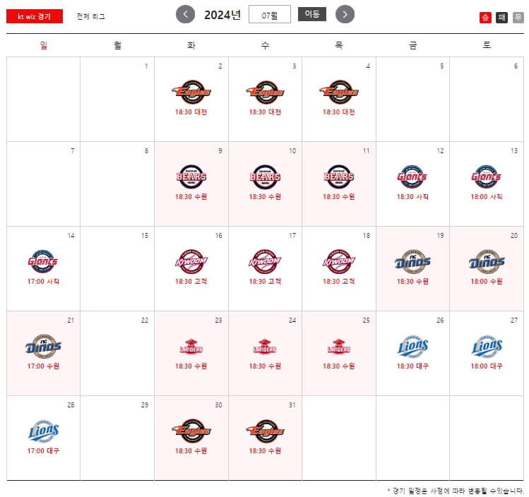 2024년 KT 위즈 시즌 정보 알아보기