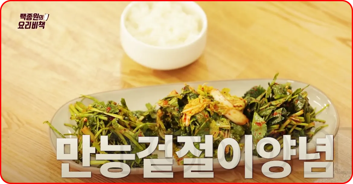 만능겉절이 양념으로 모든 봄나물을