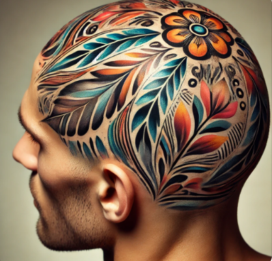 두피 페인팅과 탈모 커버 염색의 자연스러움 비교