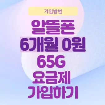 알뜰폰 요금제 비교 허브 가입방법_9