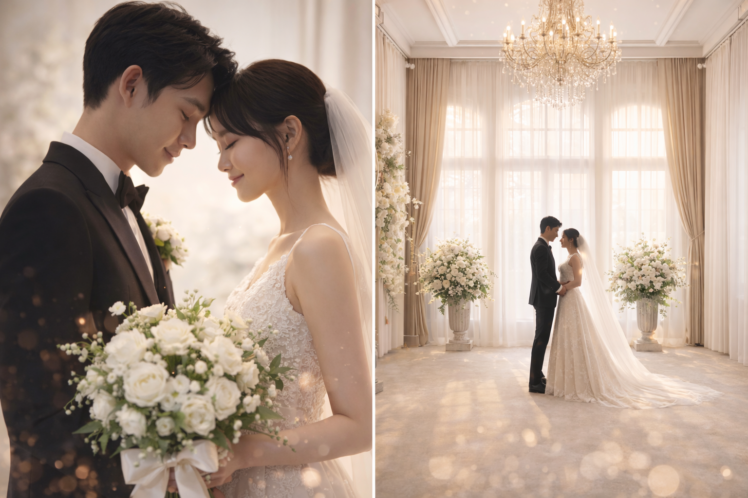 인물 중심 스튜디오 배경 중심 스튜디오 비교