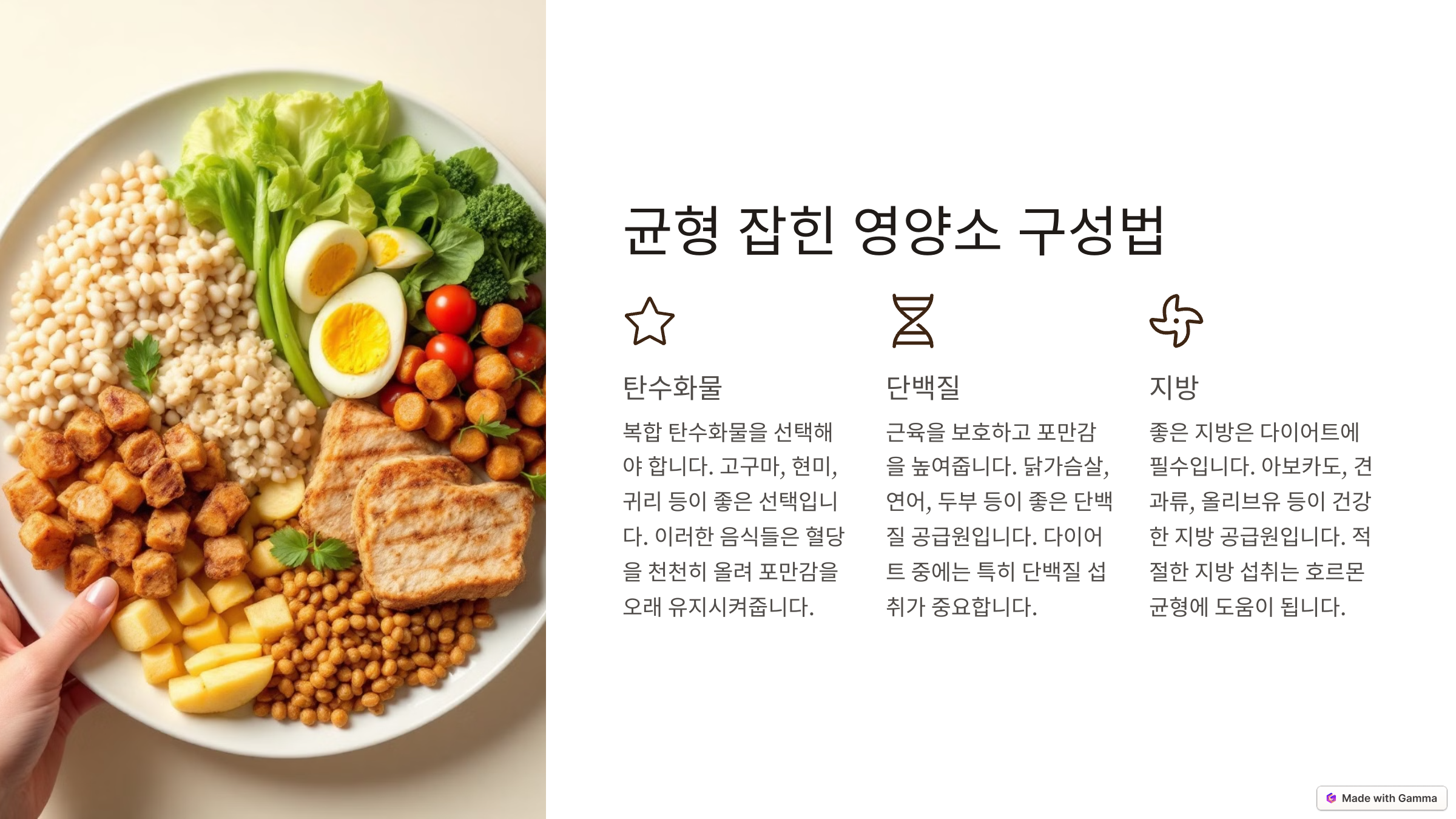 건강한 다이어트 식단 짜기