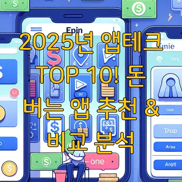 2025년 앱테크 TOP 10! 돈 버는 앱 추천 &amp; 비교 분석