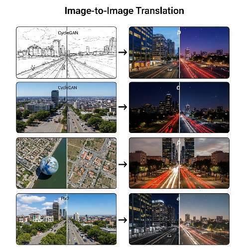 Image-to-Image Translation: CycleGAN, Pix2Pix 활용 사례와 혁신적 응용