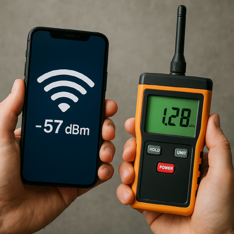 스마트폰 전파세기 측정