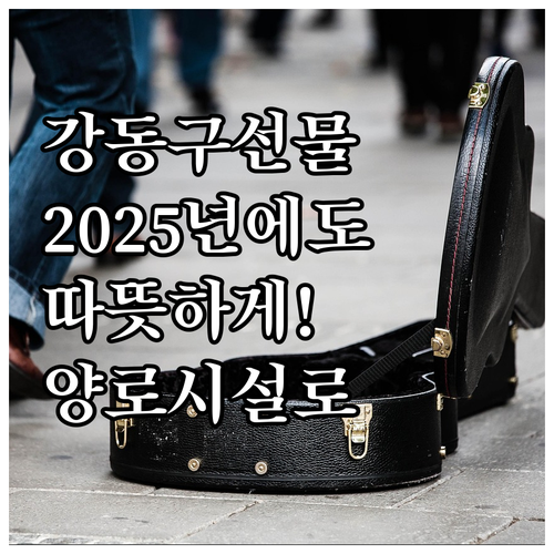 강동구 2025 명절 위문품 지원: ..