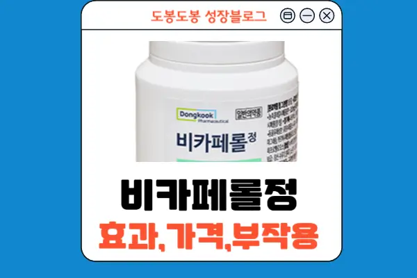 비카페롤정 안내 이미지