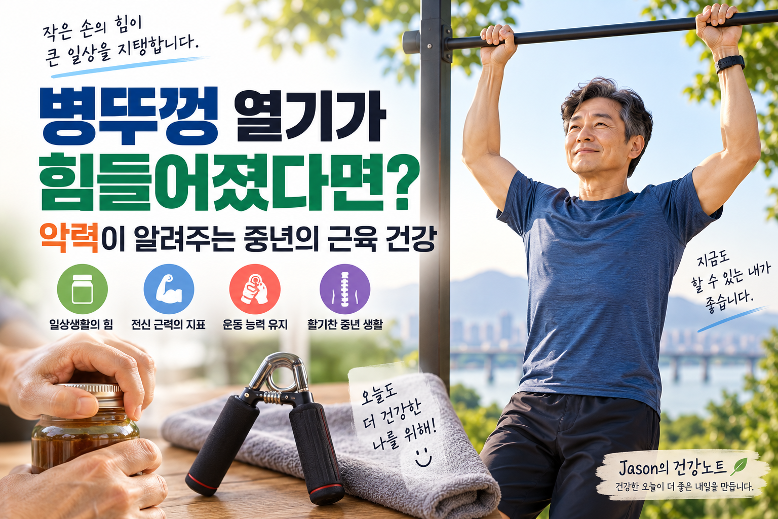 악력과 중년 근육