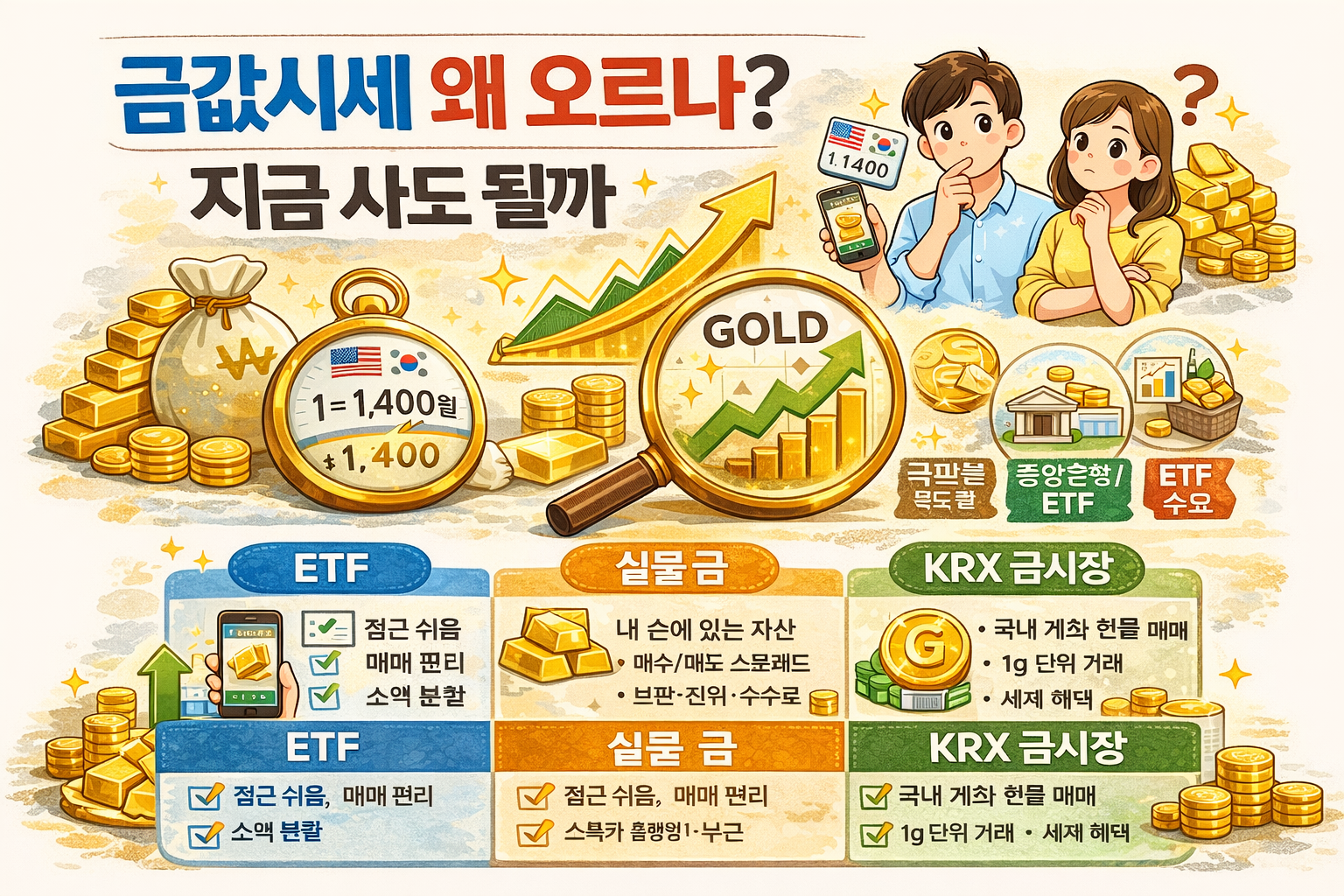 금값시세 왜 오르나 지금 사도 될까｜국제 금값&middot;환율&middot;ETF까지 분석