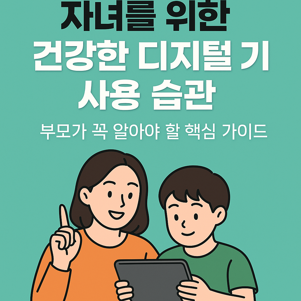 자녀를 위한 건강한 디지털 기기 사용습관