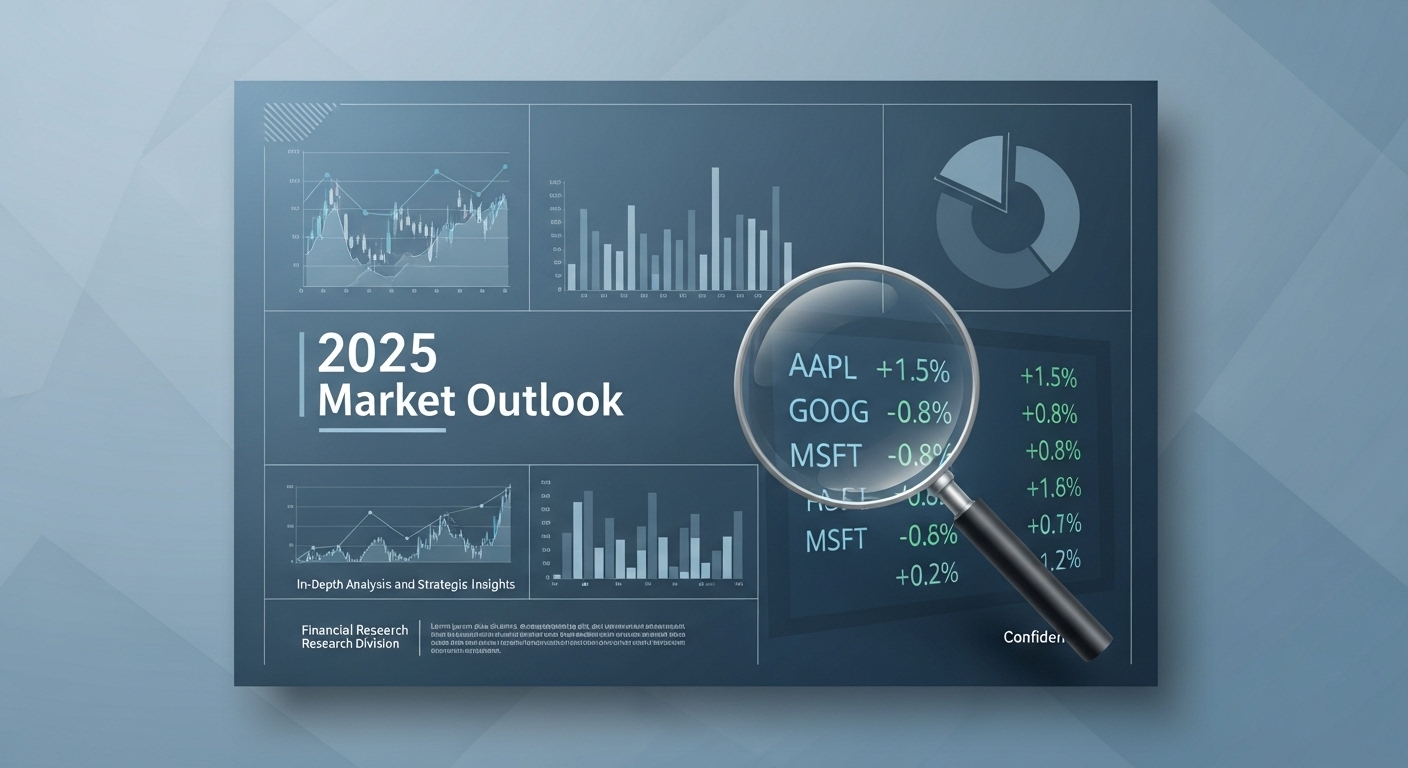 삼성자산운용의 2025년 미국 증시 전망 보고서를 상징하는 차트와 분석 자료 이미지