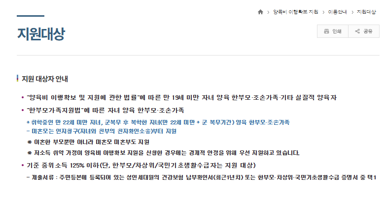  자격 요건과 소득 기준은?