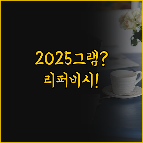 2025 AI 그램과 리퍼비시 가성비..