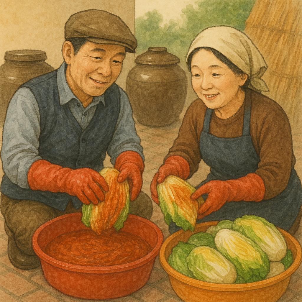 2025년 김장하는 중년부부