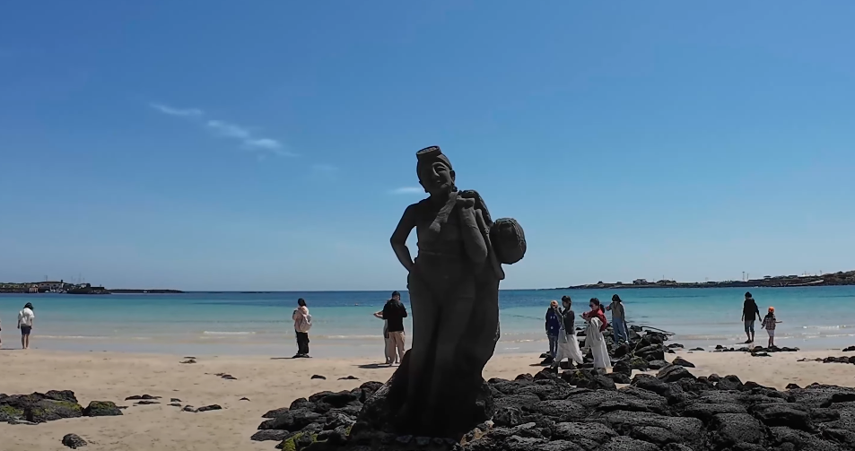 우도의 하고수동 해수욕장 입니다.
