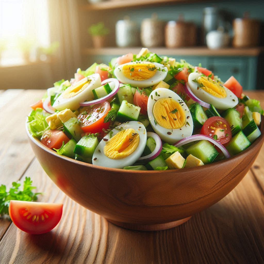다이어트 중에도 맛있는 달걀 요리인 달걀 샐러드 볼