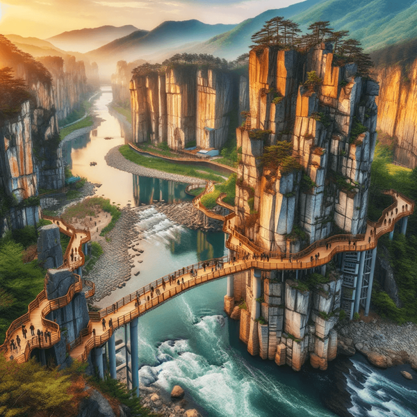 철원 한탄강 주상절리길 잔도 이미지