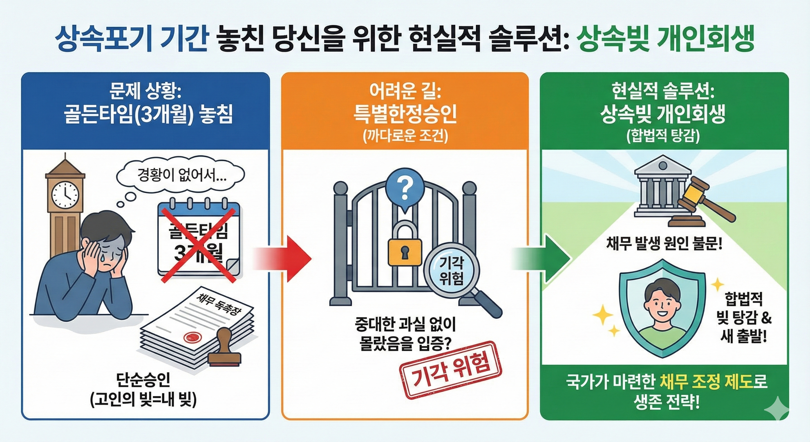 상속빚 개인회생이 유일한 살길입니다.