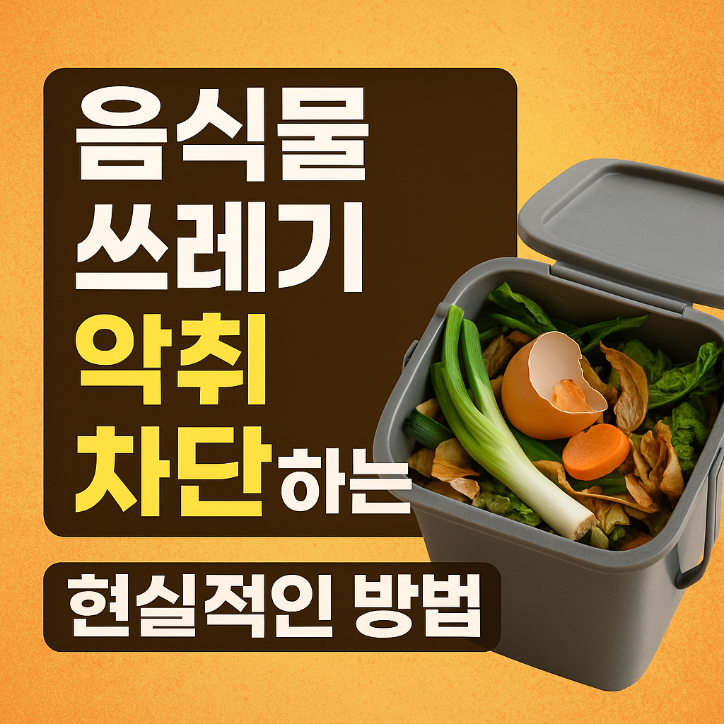 음식물 쓰레기 악취 차단하는 현실적인 방법