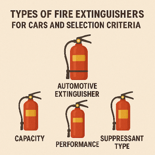 차량용 소화기 종류 & 선택 기준