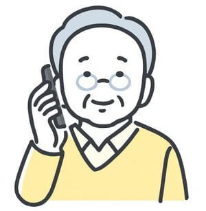 전화로 상담센터에 문의하는 모습