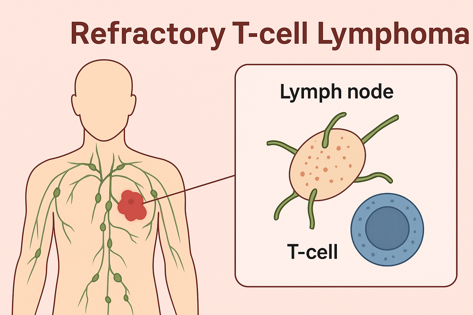 림프종 중 불응형 T 세포 림프종
