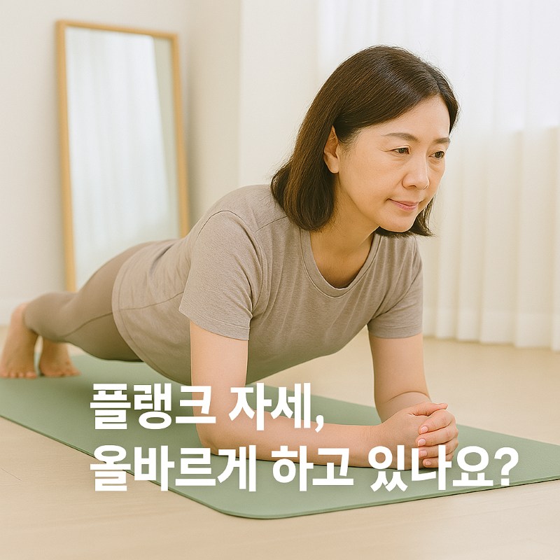 플랭크 자세, 올바르게 하고 있나요?