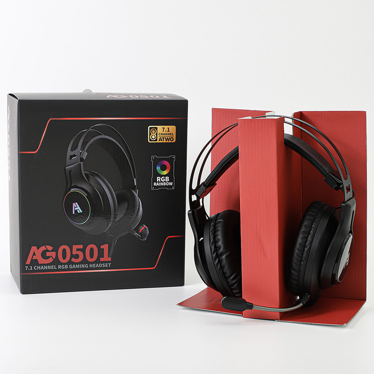 A2 AG0501 마이크로폰 게이밍 헤드셋 가상 7.1