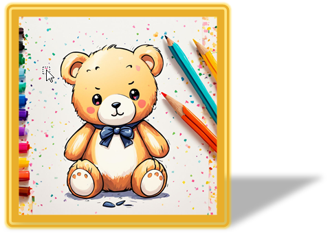 한글 그림 효과