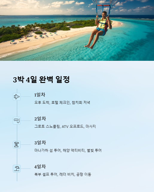 3박4일 완벽 일정
