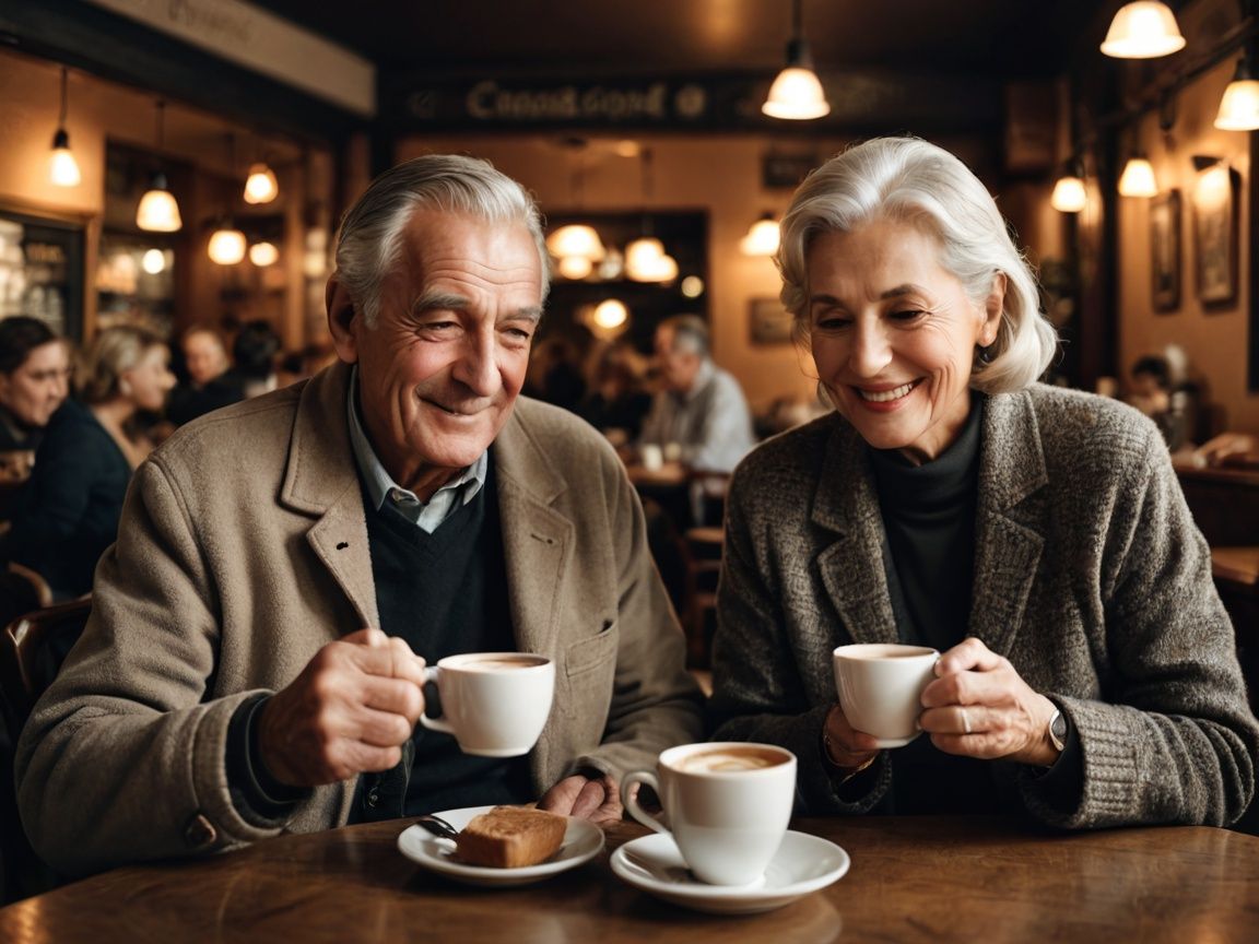 50대 이상의 커피섭취와 건강 관련 이미지