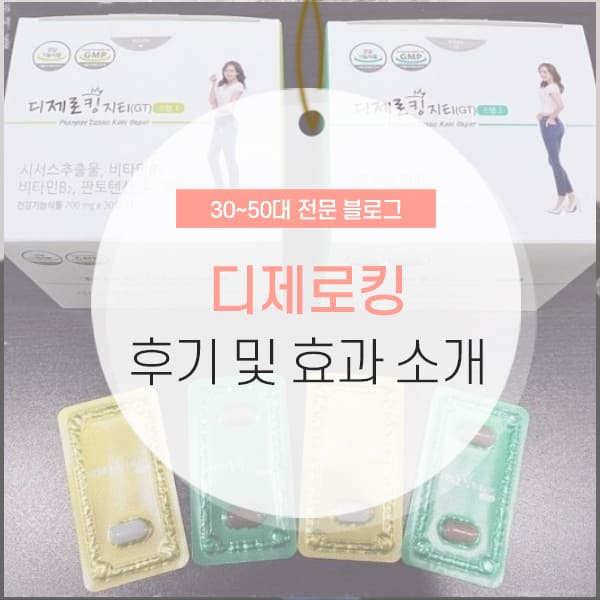 디제로킹 후기 소개 디제로킹 다이어트 효능 및 성분 소개