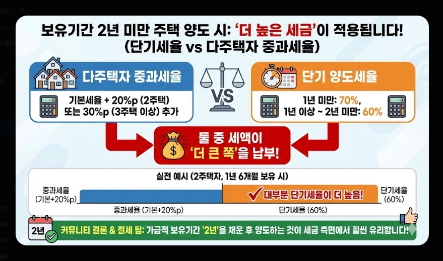 다주택자 기본세율 적용 가이드 [5월 9일 데드라인] 주택 수 산정 및 장특공 활용 전략