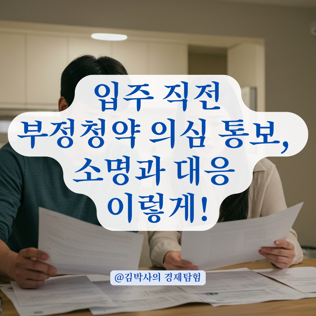 입주 직전 부정청약 의심으로 지연됐다면, 처리기간과 우선순위 정리했습니다