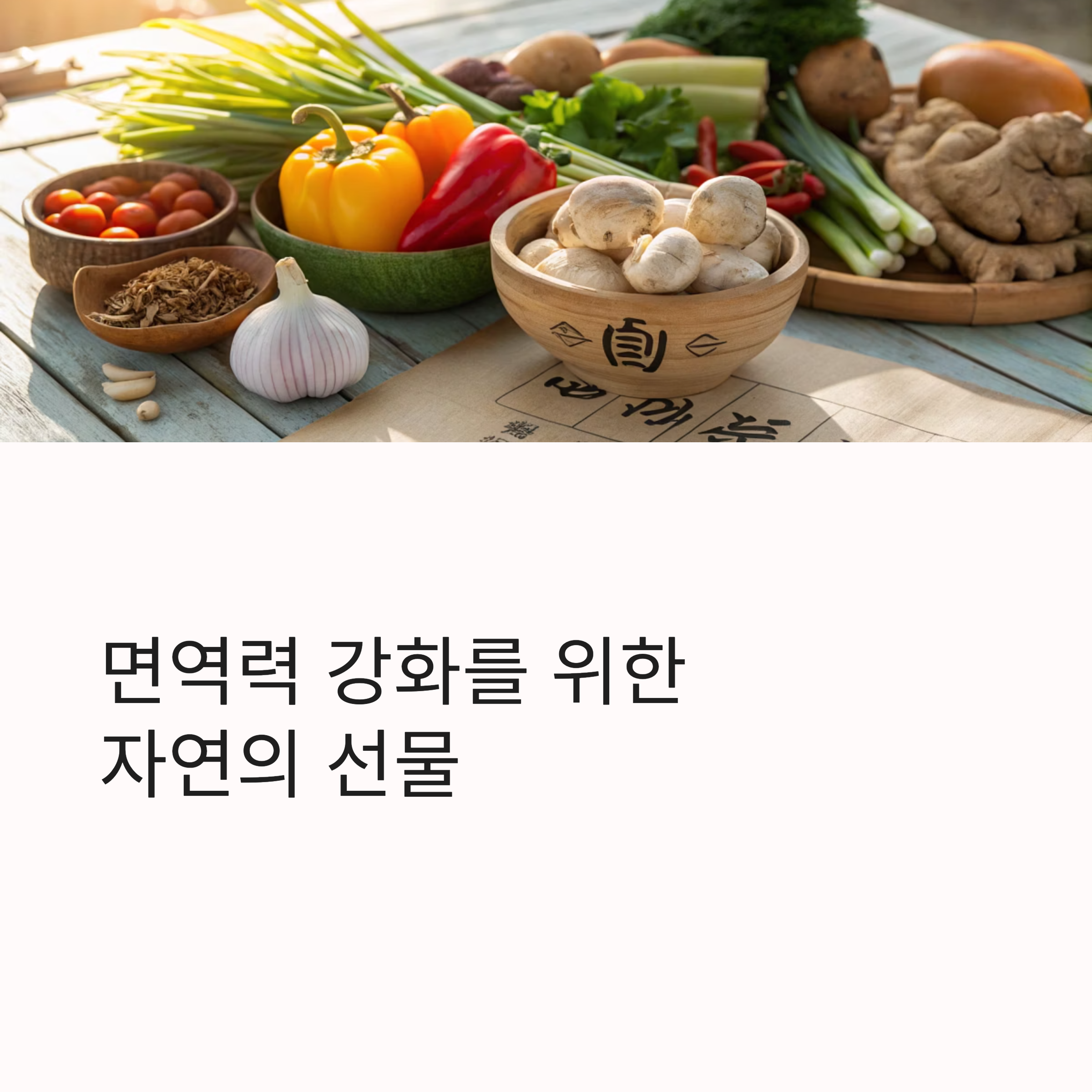 면역력 강화에 좋은 음식 소개