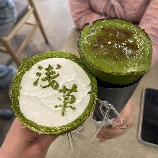 아사쿠사 차야 타바네노시(니시산도 지역)|가케가와 말차 티라미수 크레페