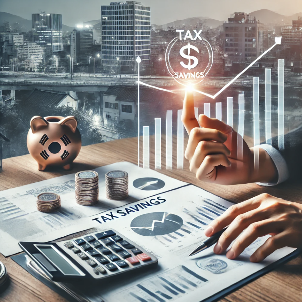 세금 절약을 위한 전략을 검토하는 모습