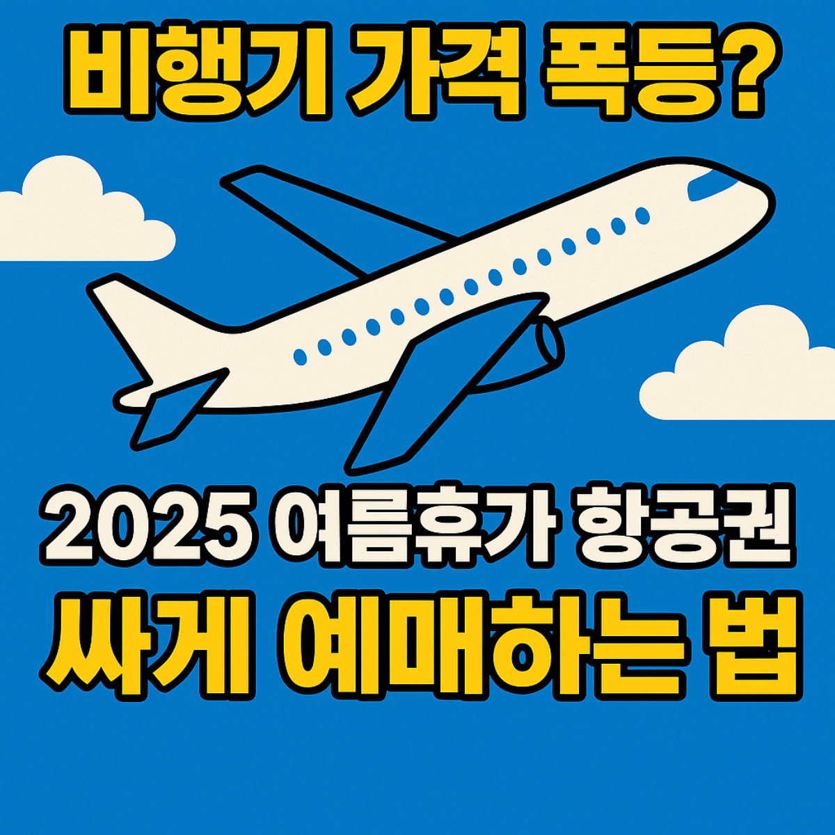 2025 여름휴가 항공권 싸게 예매하는 꿀팁 6가지 썸네일 이미지