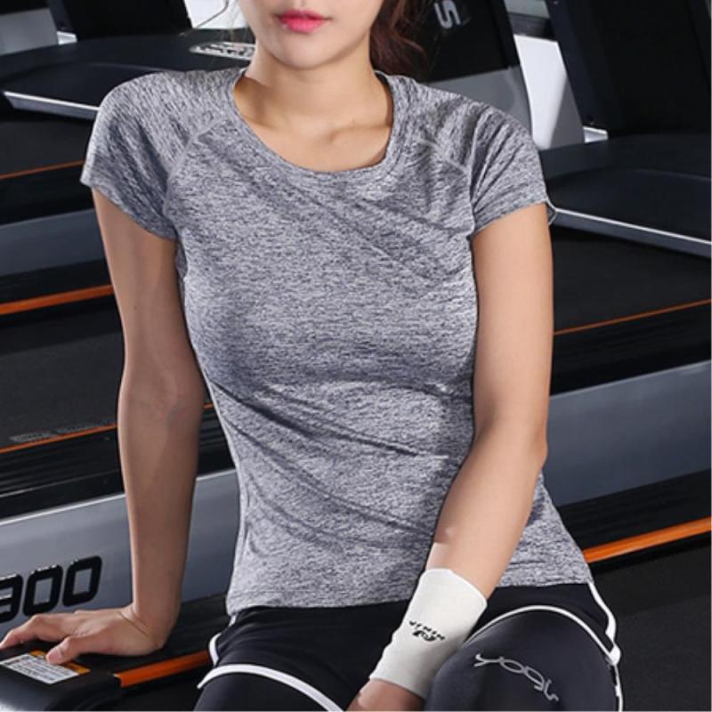 빠른흡수건조 여자 반팔 요가복 반팔티