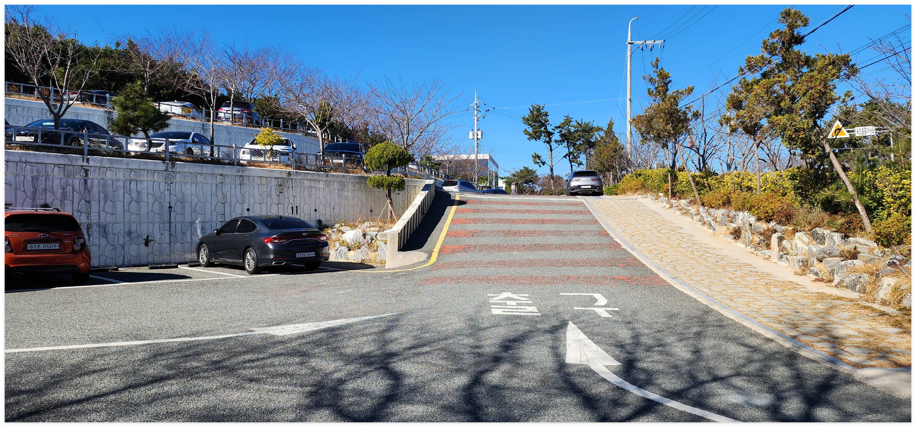 해동용궁사 주차장 첫번째 주차장 내부전경 사진