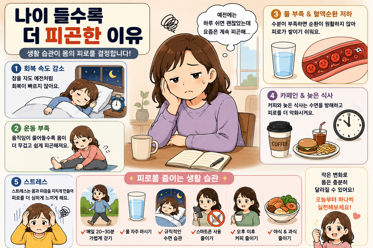 나이 들수록 더 피곤한 이유