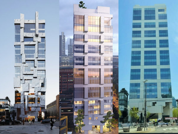 디아드 청담, 단순해져버린 입면 디자인