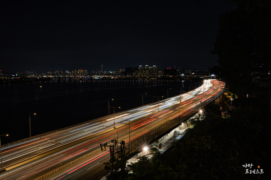 흑석동 효사정 자동차 궤적