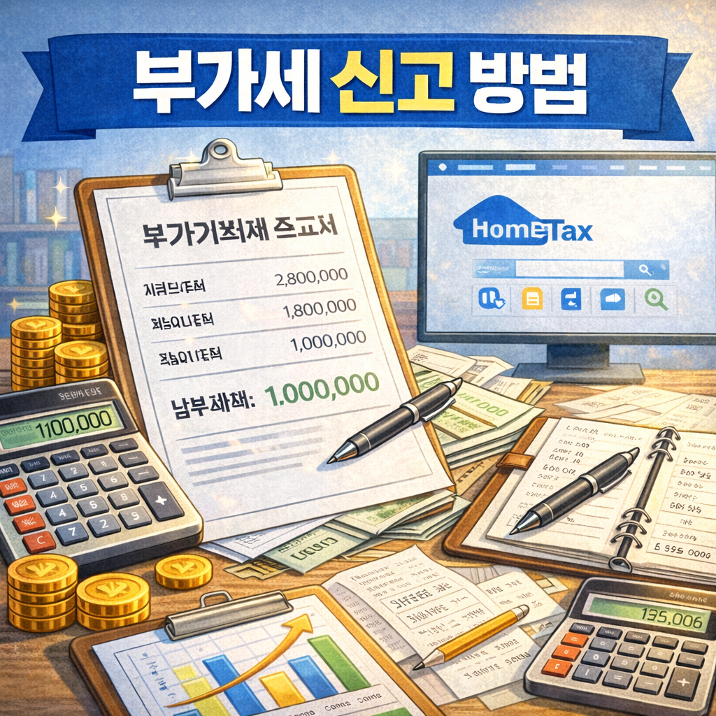 부가세 신고 방법 관련 이미지