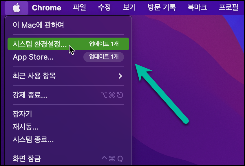 맥북 시스템 환경설정