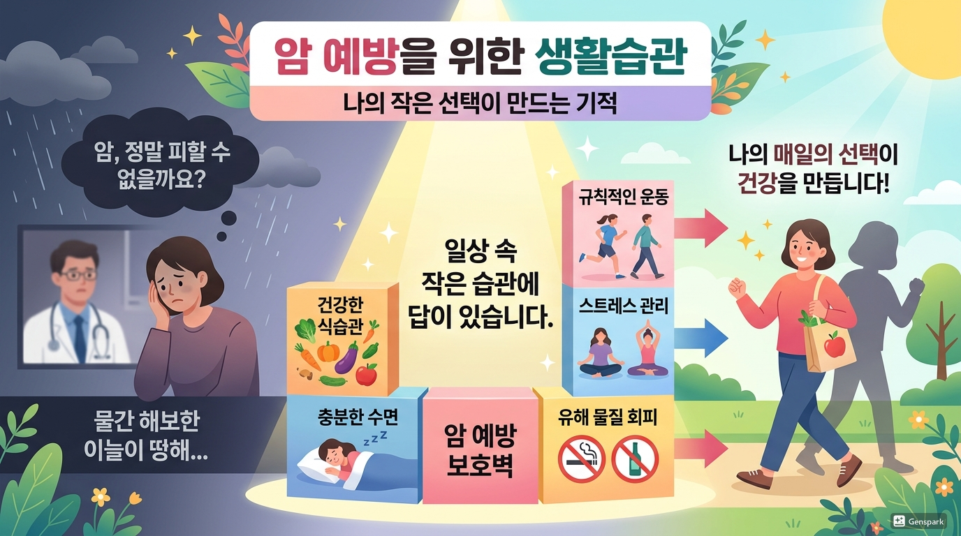 생활 습관 점검으로 암 예방, 지금 바로 실천하는 방법