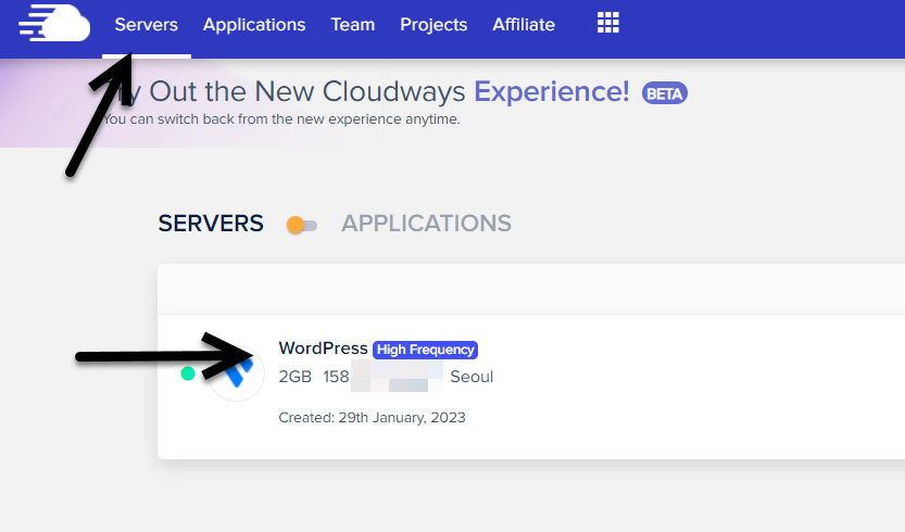클라우드웨이즈 SSH 접속하기