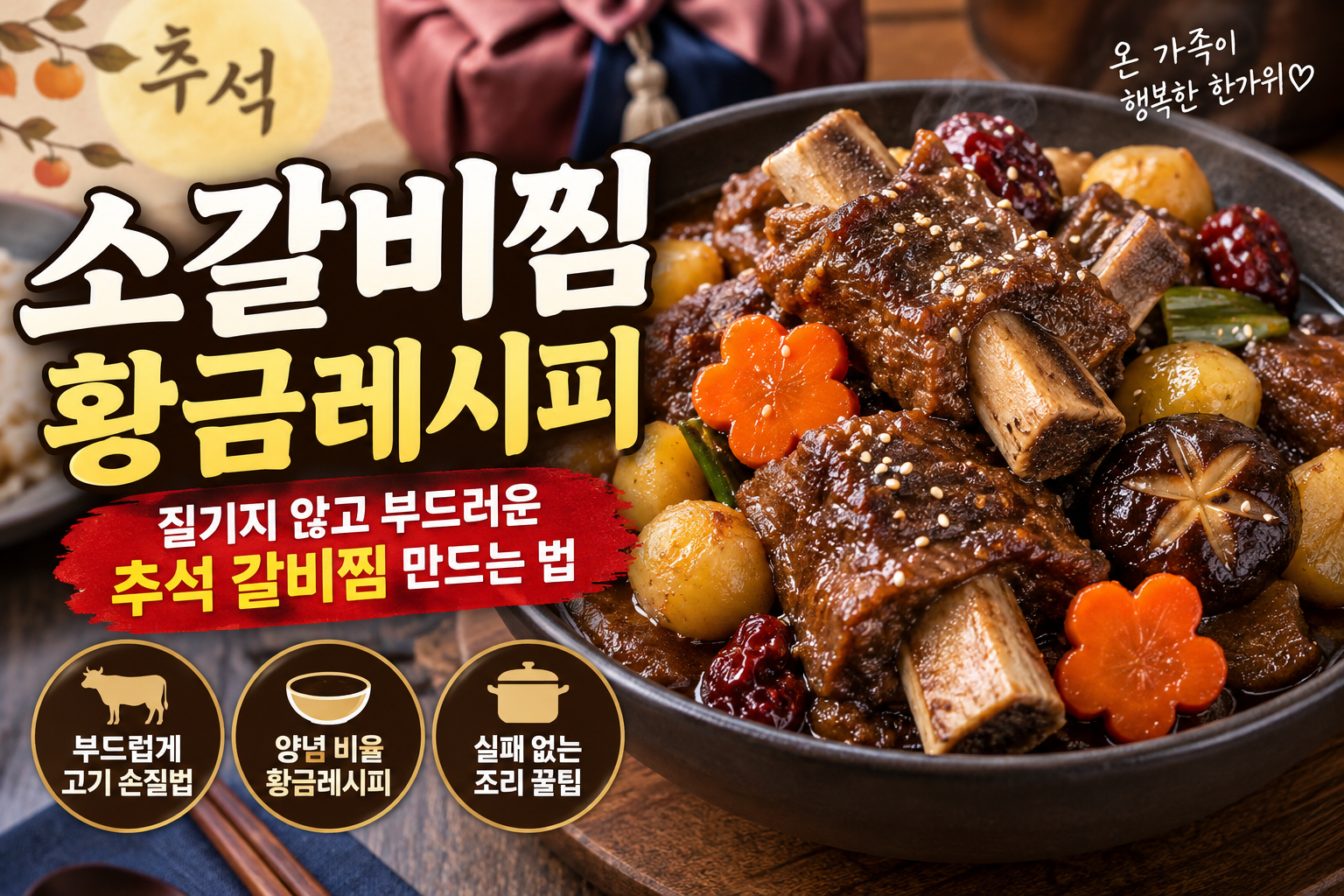 소갈비찜 황금레시피｜질기지 않고 부드러운 추석 갈비찜 만드는 법